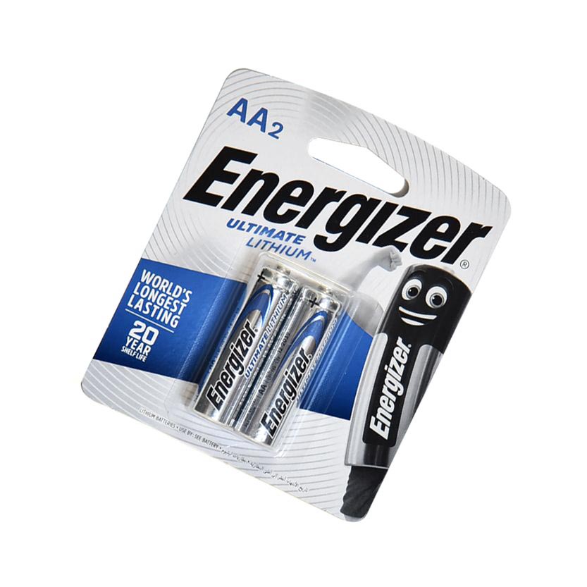 Energizer L91BP2 Ultimate Lithium AA Battery x 2 Blister Pack (Pencil Cell)